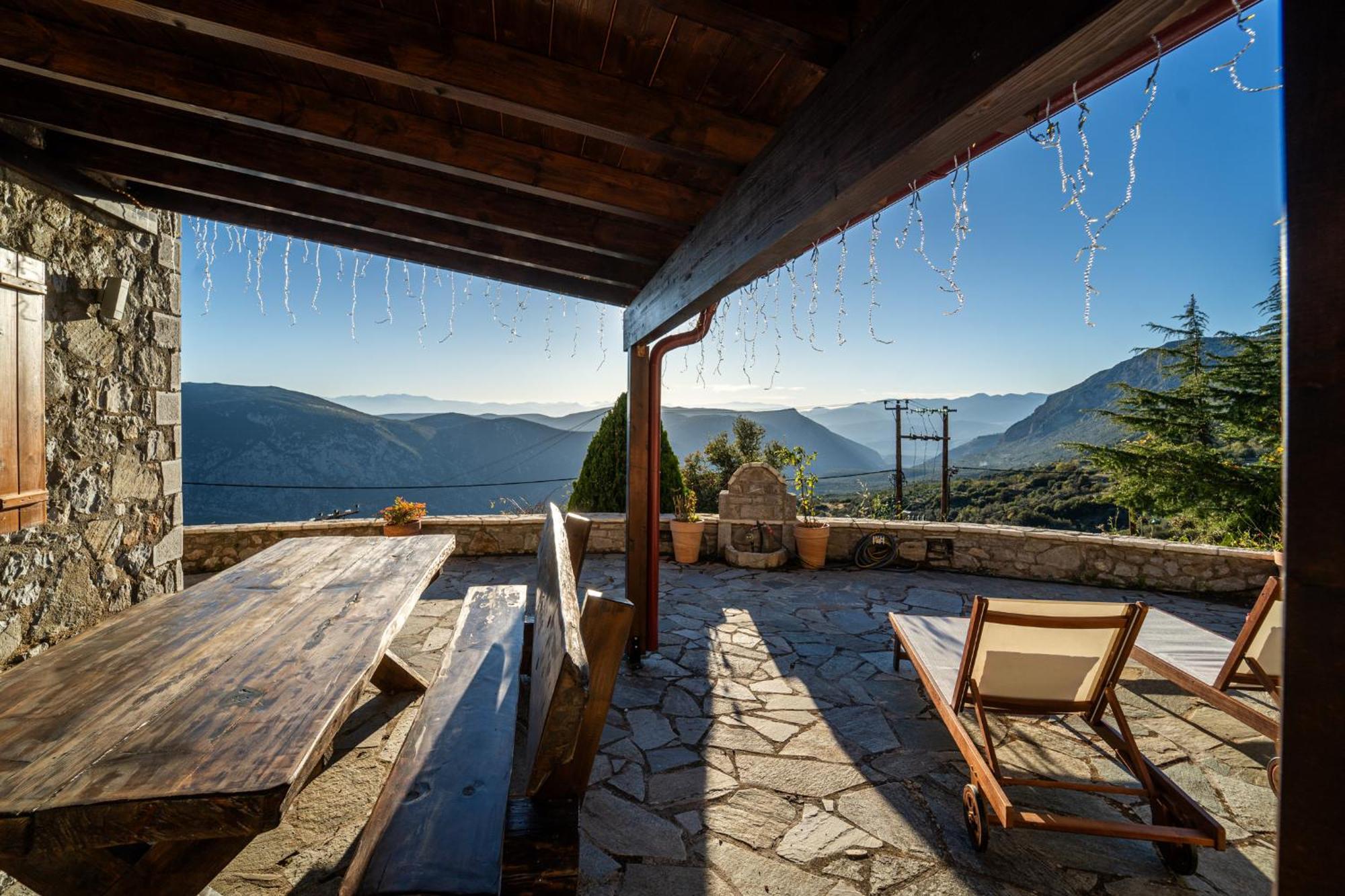 Rock Dandy Deluxe Chalet In Arachova - Delphi, Sauna, Prv Parking, Amazing View Buitenkant foto