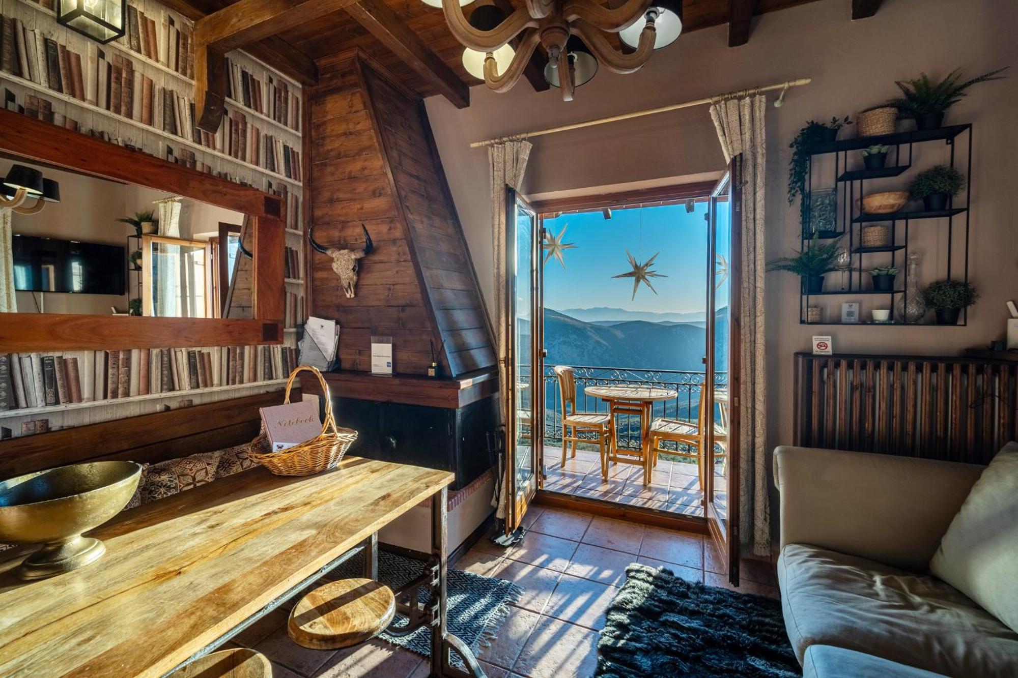Rock Dandy Deluxe Chalet In Arachova - Delphi, Sauna, Prv Parking, Amazing View Buitenkant foto