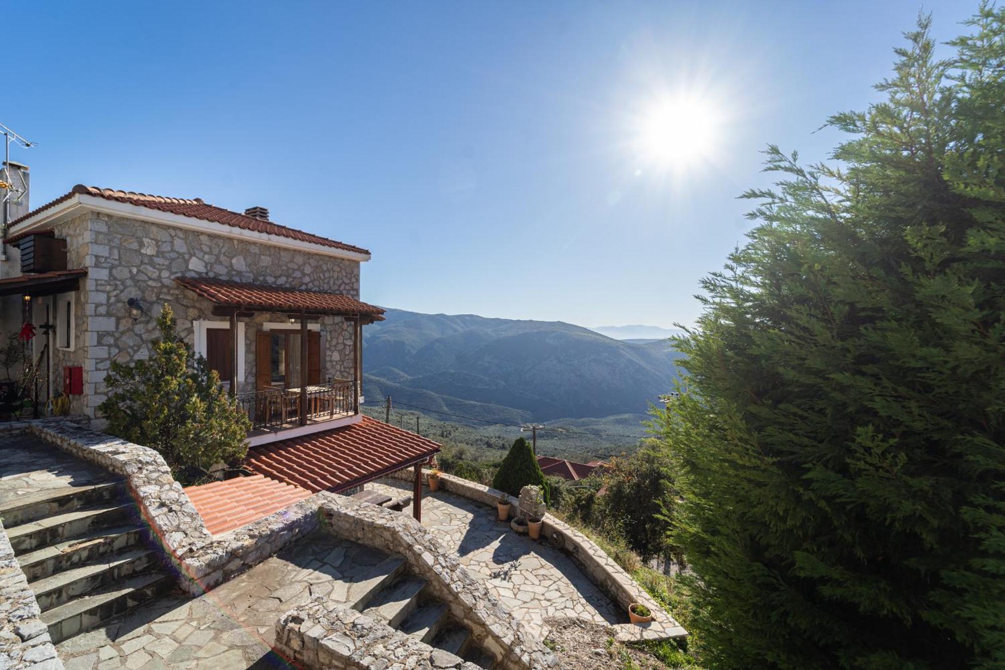 Rock Dandy Deluxe Chalet In Arachova - Delphi, Sauna, Prv Parking, Amazing View Buitenkant foto