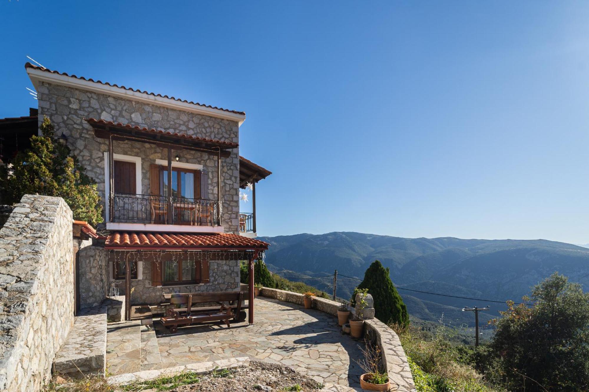 Rock Dandy Deluxe Chalet In Arachova - Delphi, Sauna, Prv Parking, Amazing View Buitenkant foto