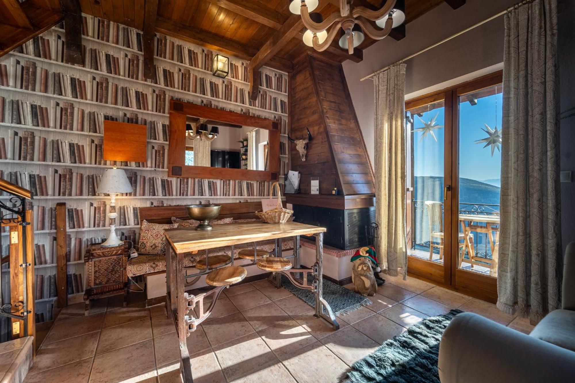 Rock Dandy Deluxe Chalet In Arachova - Delphi, Sauna, Prv Parking, Amazing View Buitenkant foto